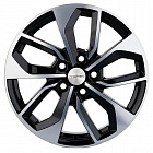 Диски  Khomen 1703 7 x 17 5*112 Et: 46 Dia: 66,6 BLACK-FP