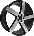 Диски  VISSOL V-080L 8,5 x 19 5*100 Et: 45 Dia: 57,1 black-with-machined-face