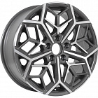 Диски  KDW KD1710 7x17 5*114,3 Et:50 Dia:66,1 Grey Front Polished