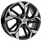 Диски  K&K КС1062 6,5x17 5*114,3 Et:45 Dia:60,1 алмаз чёрный