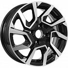Диски  KDW KD1420 5,5x14 4*98 Et:35 Dia:58,6 Black Front Polished