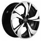 Диски  Khomen 1724 7x17 5*114,3 Et:45 Dia:60,1 Black-FP