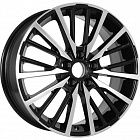 Диски  KDW KD1740 7x17 5*114,3 Et:40 Dia:64,1 Black Front Polished
