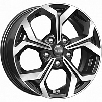 Диски  K&K КС878 6,5 x 16 5*112 Et: 46 Dia: 57,1 алмаз черный