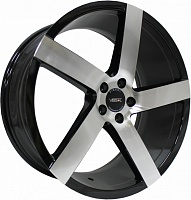 Диски  VISSOL V-080L 8,5 x 19 5*100 Et: 45 Dia: 57,1 black-with-machined-face