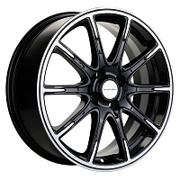 Диски  Khomen 1707 6,5 x 17 4*100 Et: 43 Dia: 60,1 Black-FP