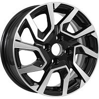 Диски  KDW KD1420 5,5x14 4*98 Et:35 Dia:58,6 Black Front Polished