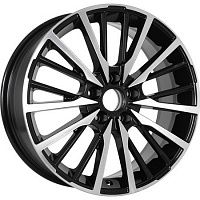 Диски  KDW KD1740 7x17 5*114,3 Et:40 Dia:64,1 Black Front Polished