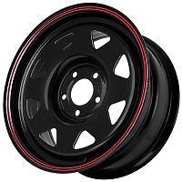Диски  Grizzly SW01 8x16 5*139,7 Et:-10 Dia:110,1 Shinning Black With 2 Red Line